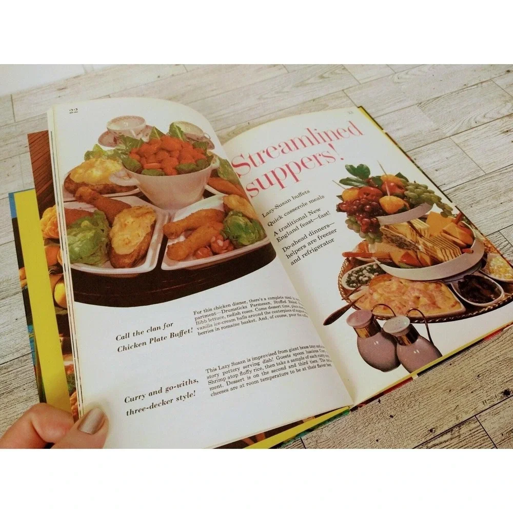 Best Buffets Cookbook 1963 Hardcover Better Homes‎ & Gardens 1st Printing Retro
